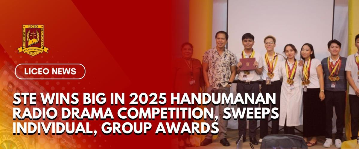 STE WINS BIG IN 2025 HANDUMANAN RADIO DRAMA COMPETITION, SWEEPS INDIVIDUAL, GROUP AWARDS